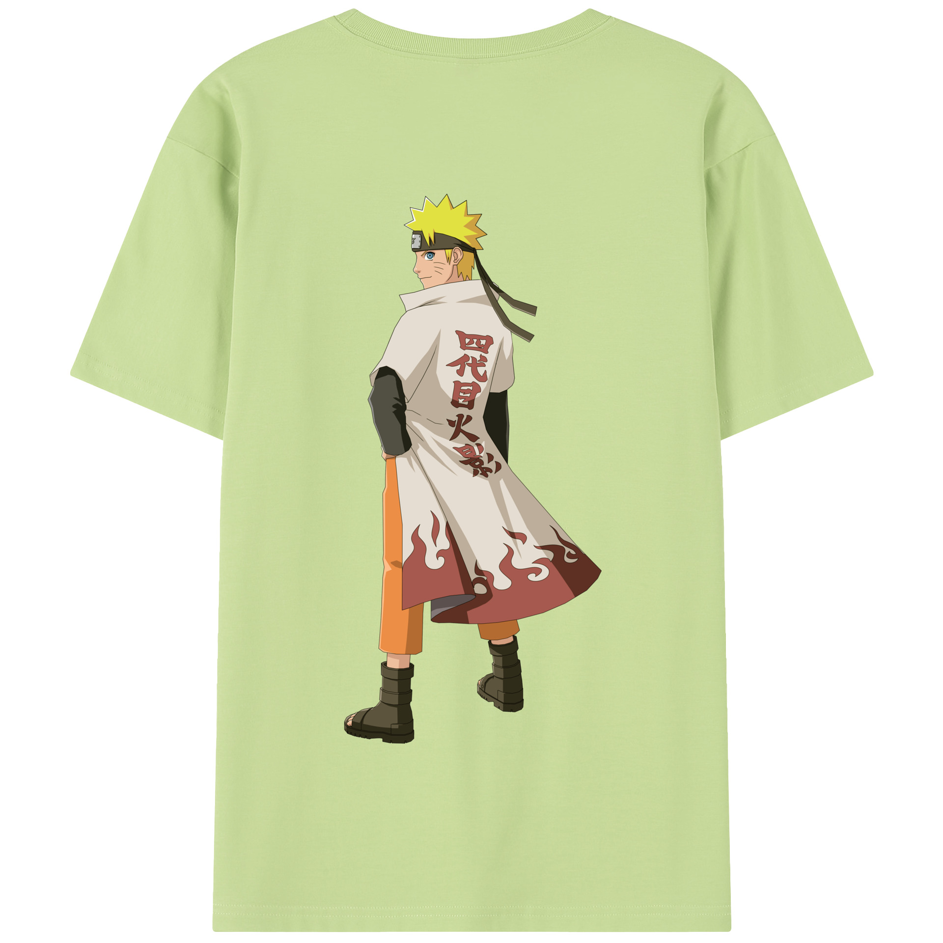 （画像用） NARUTO -ナルト- うずまき ナルト Uzumaki Naruto 綿100％半袖Tシャツ（背面プリント）